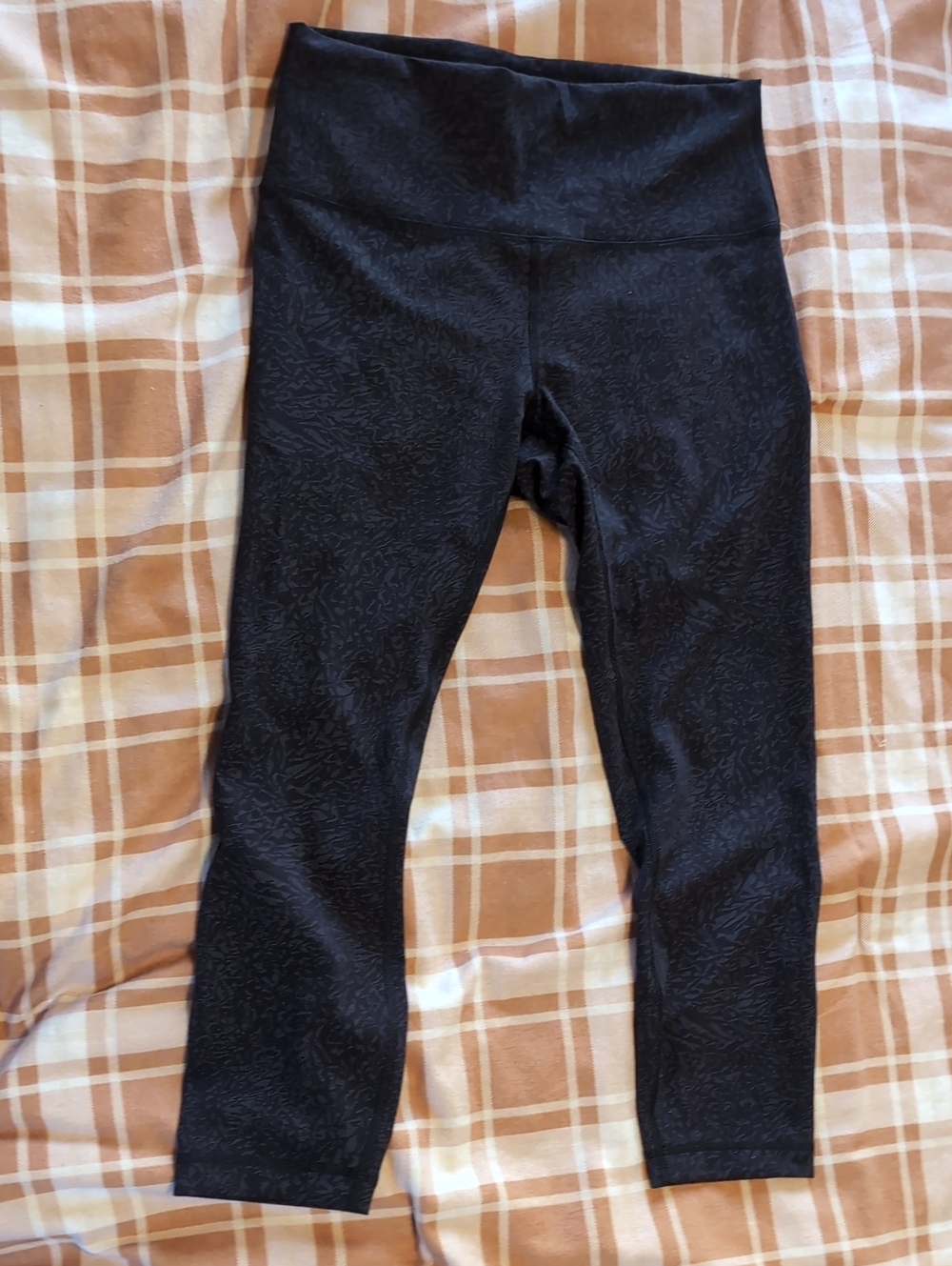 lululemon athletica Black Textured High-Rise Leggings